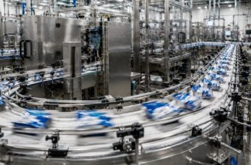 A large-scale packaging operations facility