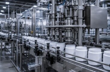 CPG contract manufacturing facility filling and packaging consumer packaged goods in rigid plastic containers