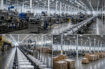 Toll manufacturing at a large scale manufacturing facility